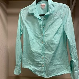 JCrew teal blue button down shirt (S)